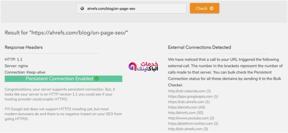 Keep-alive Validation SEO Tool